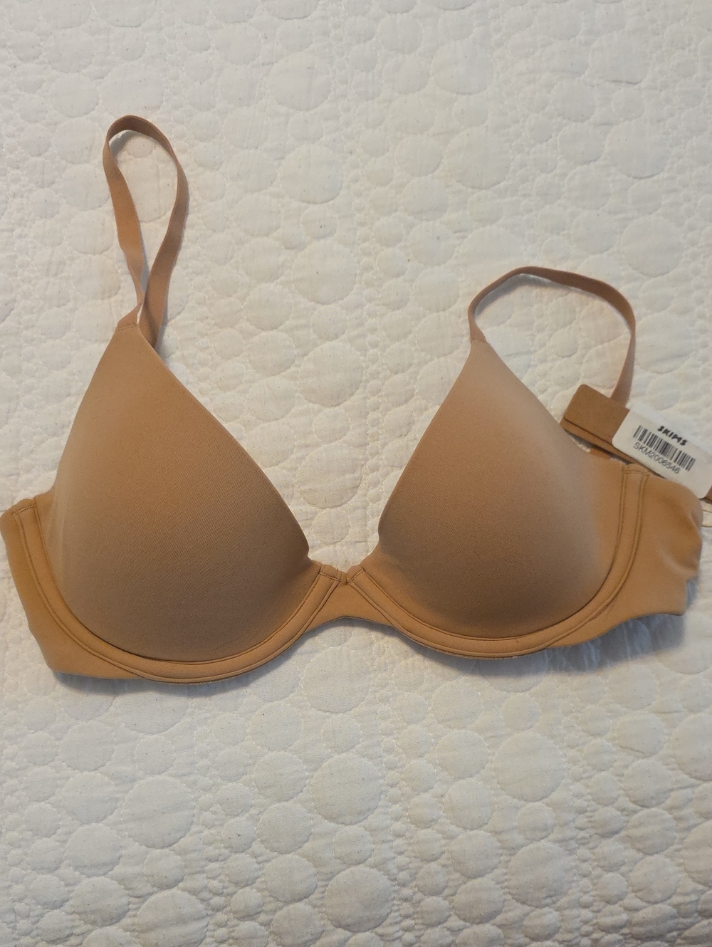 SKIMS Fits Everybody Scoop Plunge Bra in Ochre.
